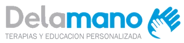 Logotipo de Delamano, terapias y educación personalizada, aliado del centro Neuropser en Medellín