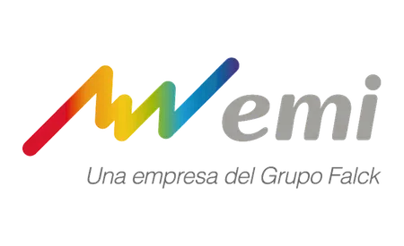 Logotipo de EMI, empresa del Grupo Falck aliada del centro Neuropser en Medellín